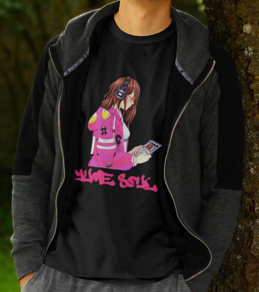 Yume Soul Anime Girl With Headphones And Game Controller T-Shirt