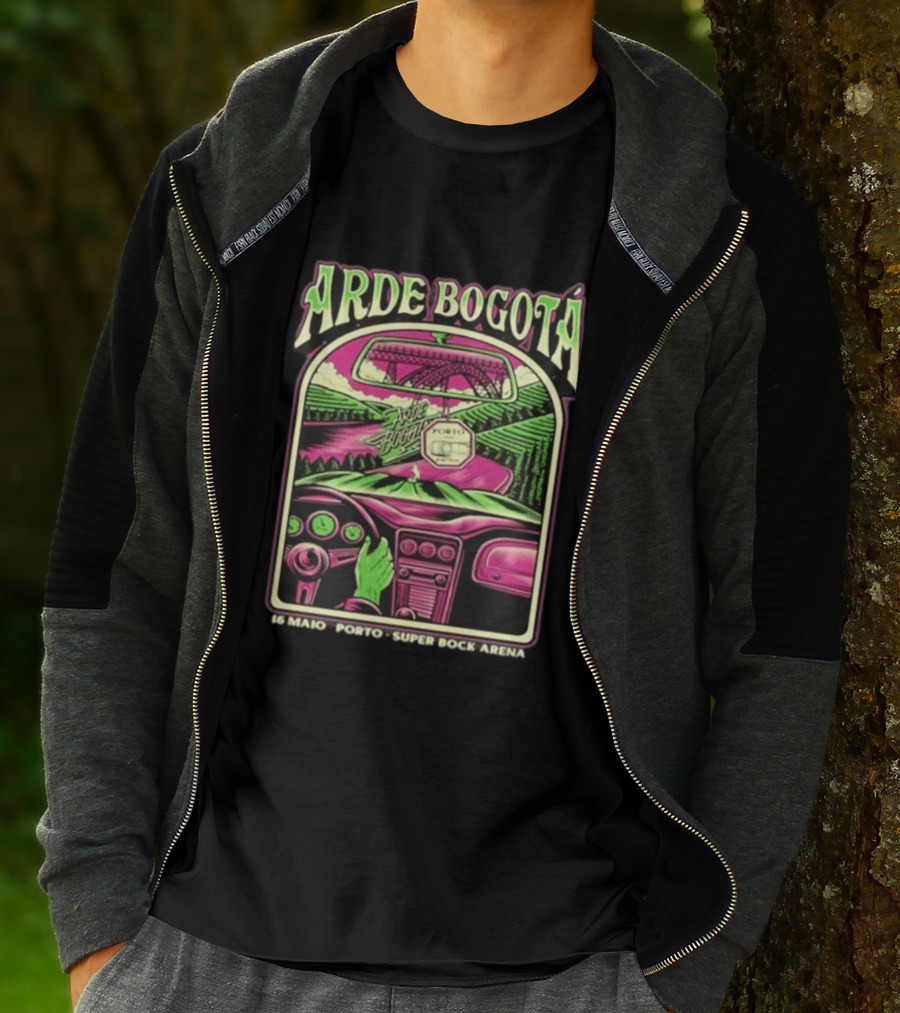 Arde Bogotá 16 Maio Porto Super Bock Arena 2026 Retro Road Trip T-Shirt