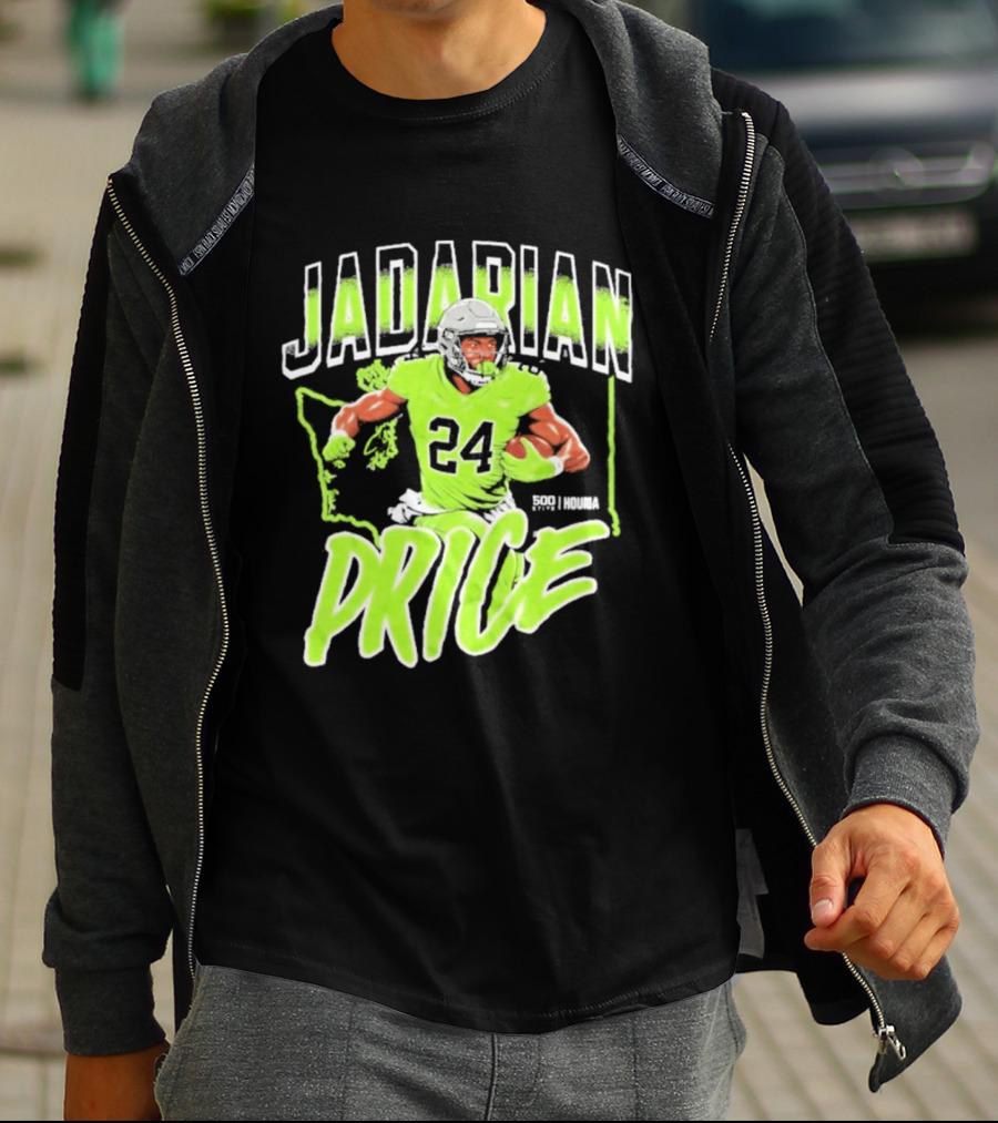 Jadarian Price 24 Seattle Football Running Back T-Shirt
