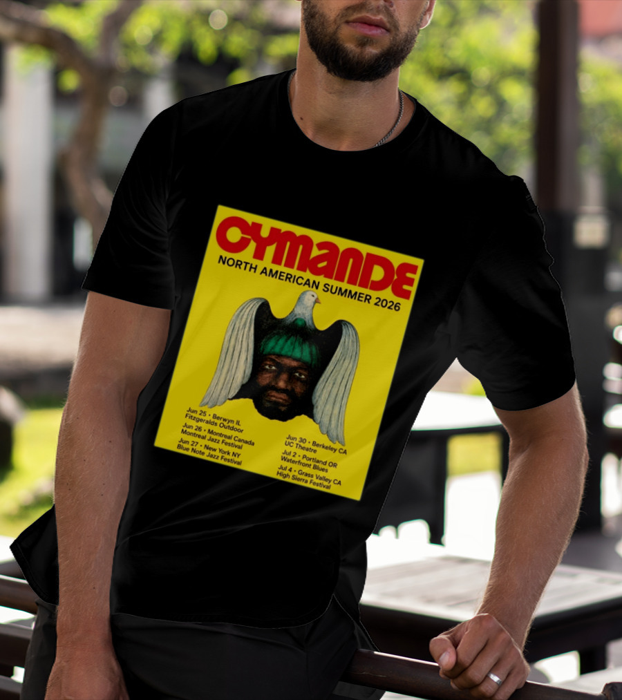 Cymande North American Summer 2026 Tour Dates And Locations T-Shirt