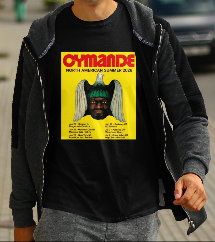 Cymande North American Summer 2026 Tour Dates And Locations T-Shirt