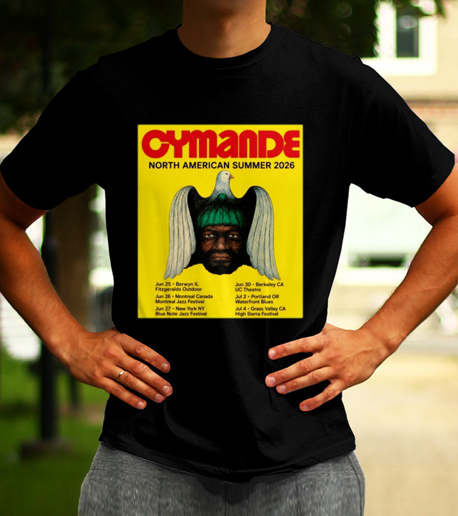 Cymande North American Summer 2026 Tour Dates And Locations T-Shirt