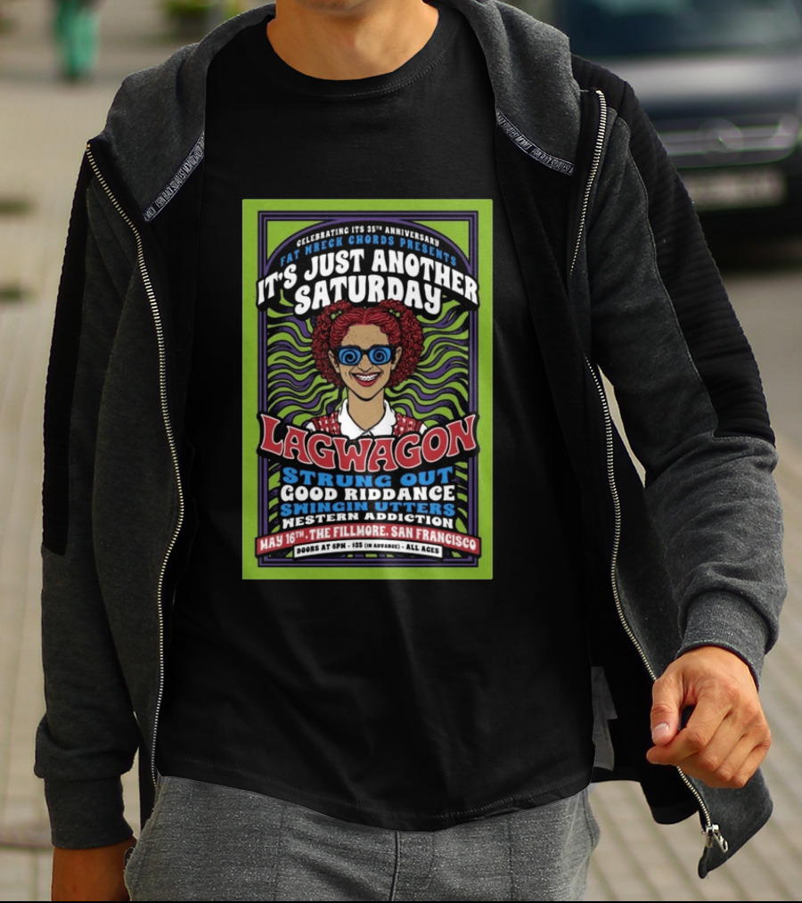 Lagwagon San Francisco CA May 16 2026 Tour T-Shirt