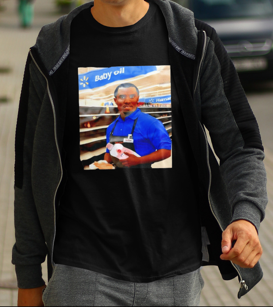Walmart Baby Oil Diddy Employee Aisle T-Shirt