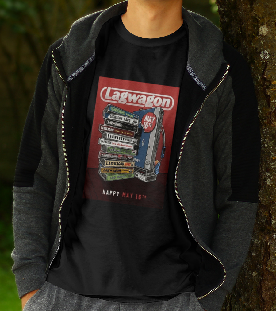 Lagwagon Happy May 16th Tour San Francisco 2026 T-Shirt