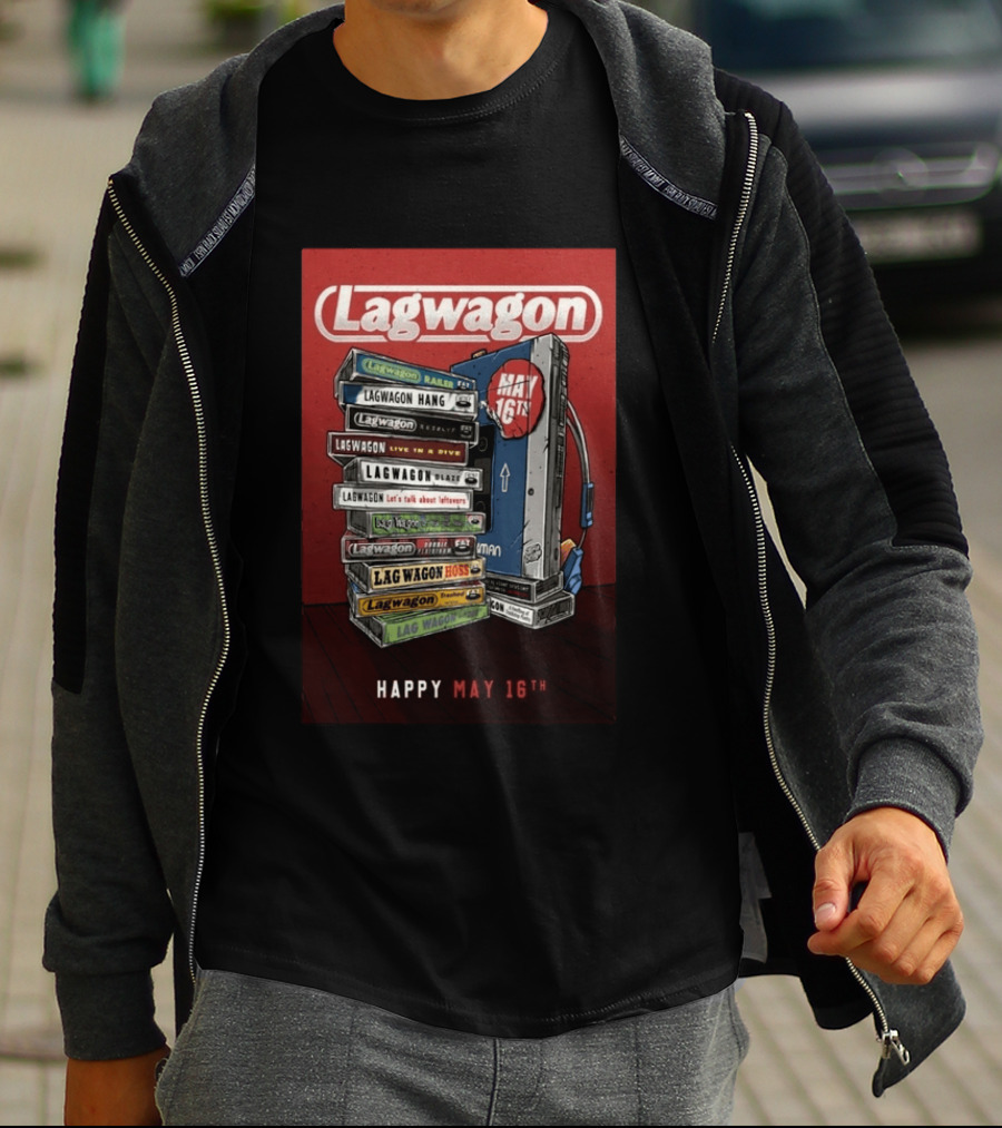 Lagwagon Happy May 16th Tour San Francisco 2026 T-Shirt
