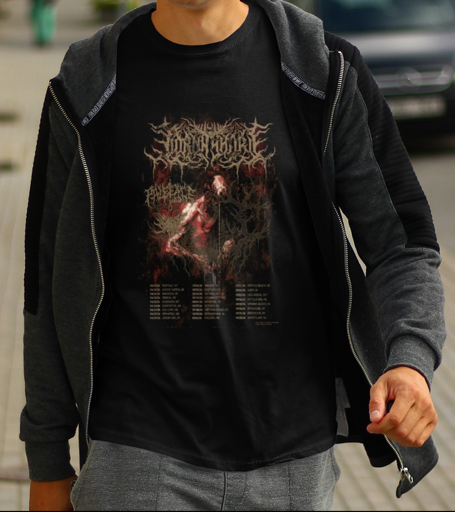 Lorna Shore Bethlehem PA May 16 2026 With Abysmal Torment Tour T-Shirt