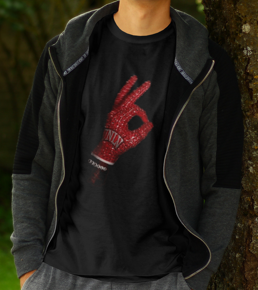 Drake Iceman UNLV Rebels Red Glove Two Sided T-Shirt