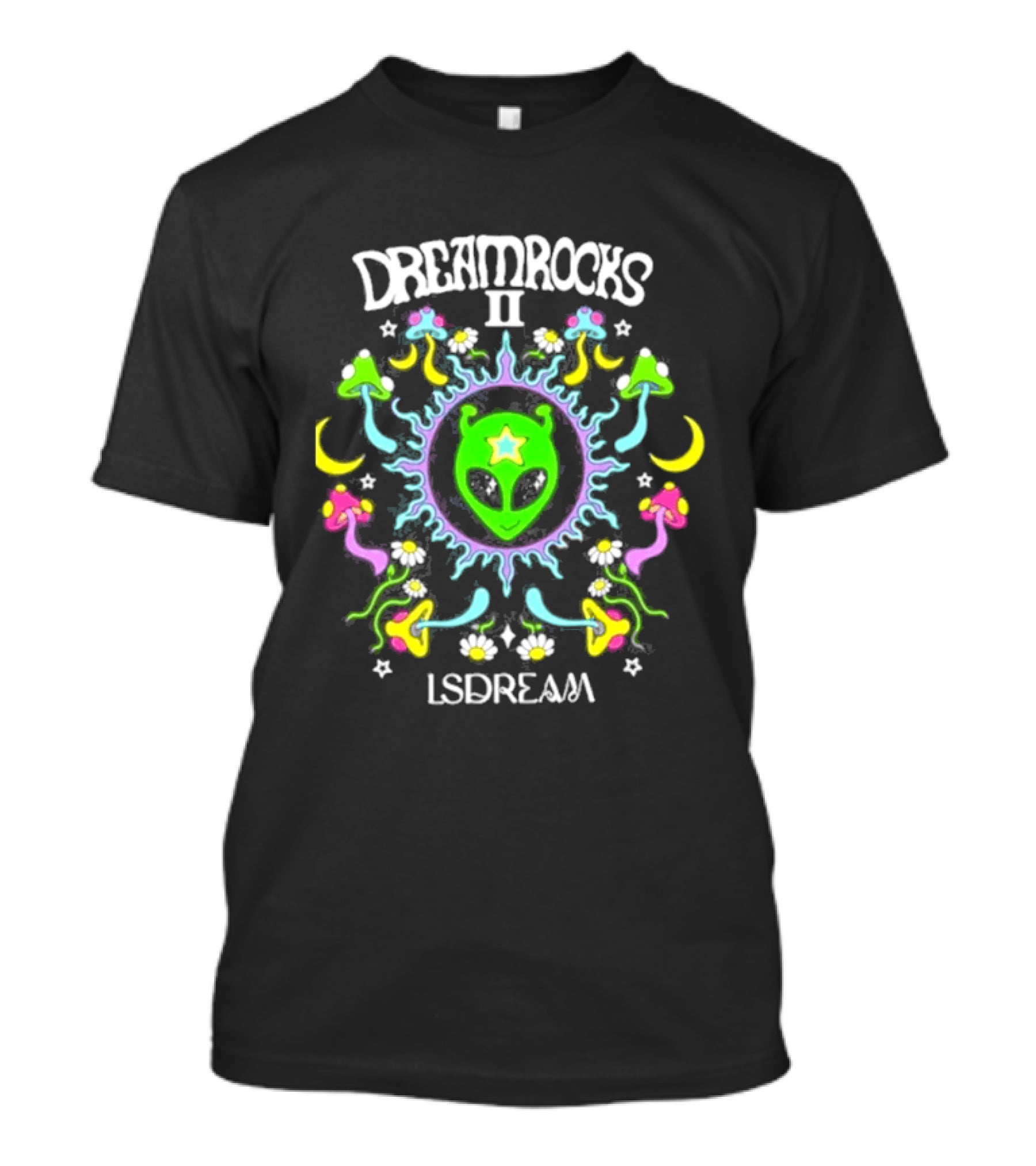DREAMROCKS II LSDREAM Psychedelic Alien Star Shield 2026 T-Shirt