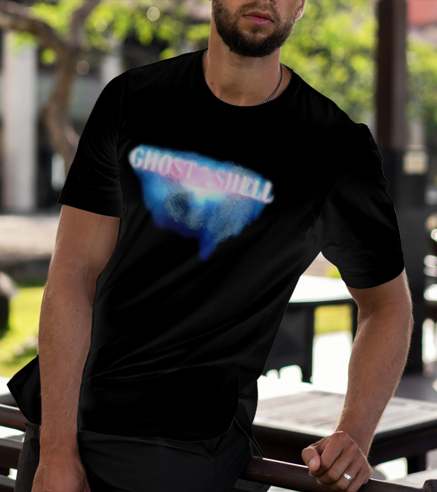 Ghost In The Shell Blue Illusion Polka Dot T-Shirt