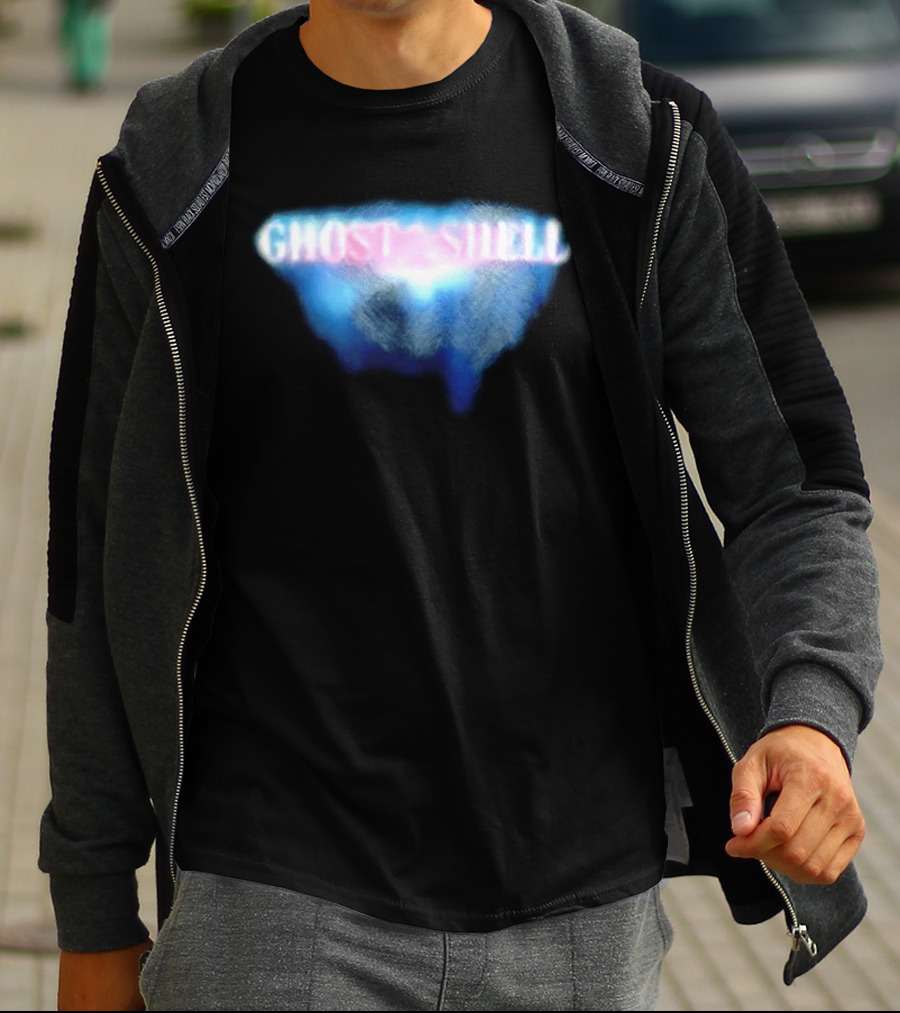 Ghost In The Shell Blue Illusion Polka Dot T-Shirt