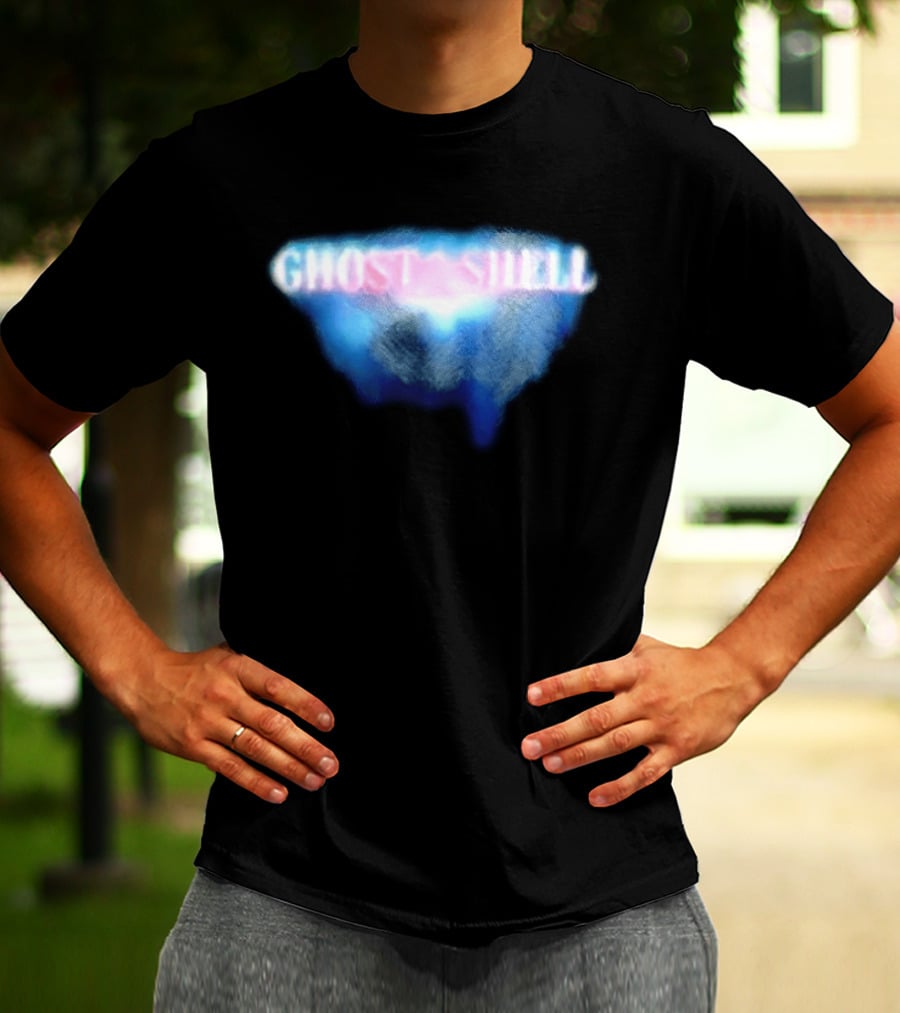 Ghost In The Shell Blue Illusion Polka Dot T-Shirt