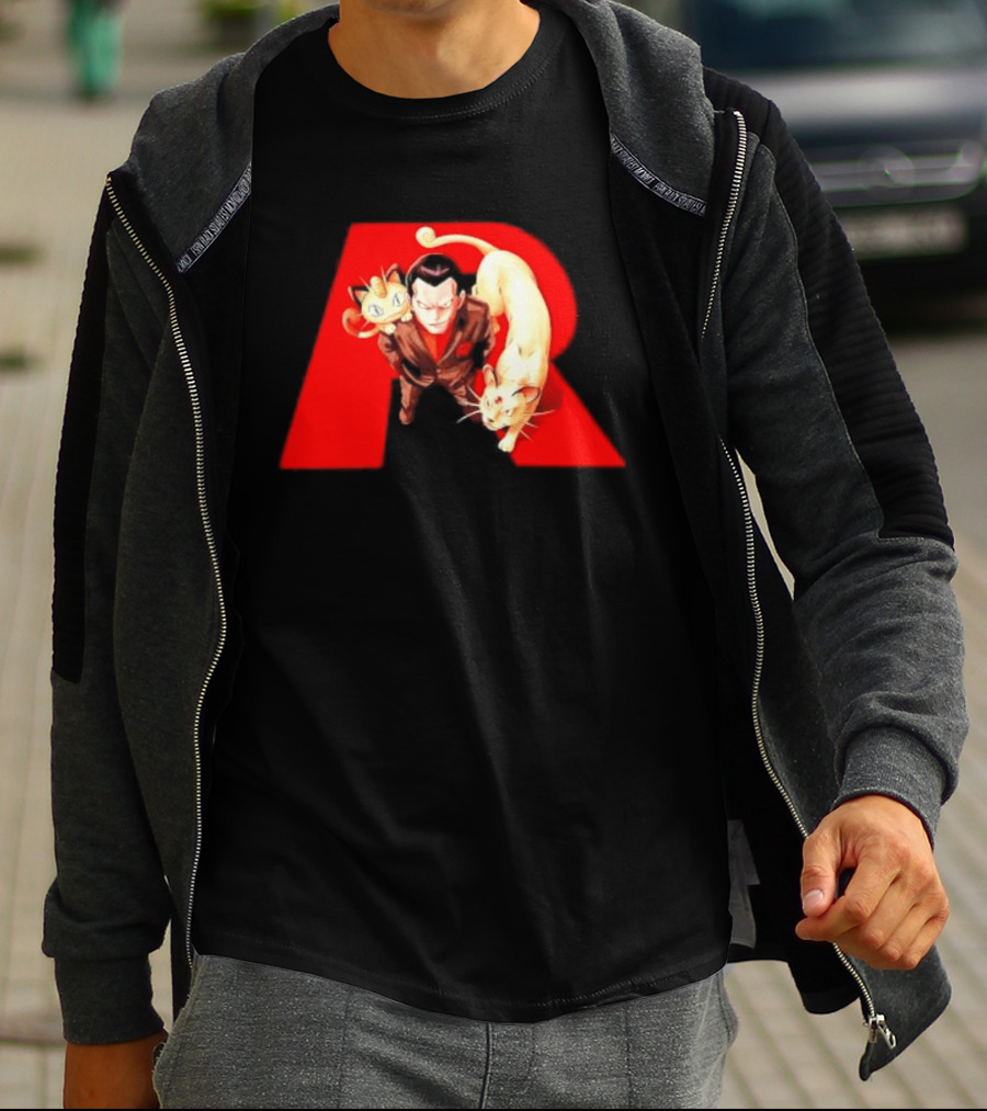 Giovanni Team Rocket Meowth Persian Pokémon Anime Fanart T-Shirt