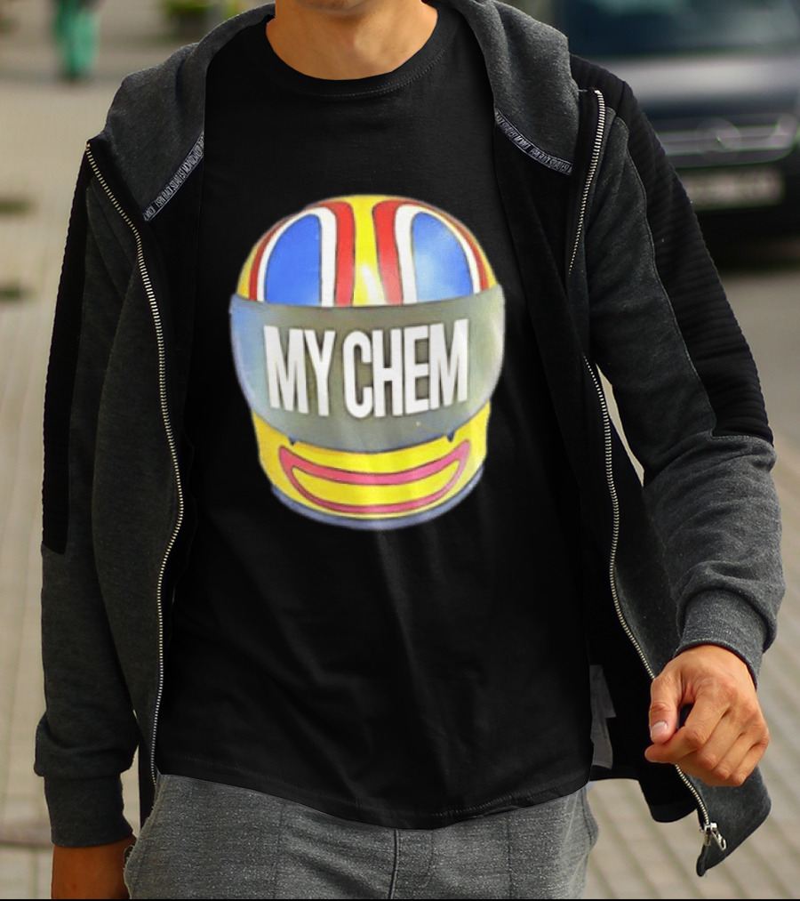 My Chem Helmet My Chemical Romance Music Lover Vibrant Racing T-Shirt