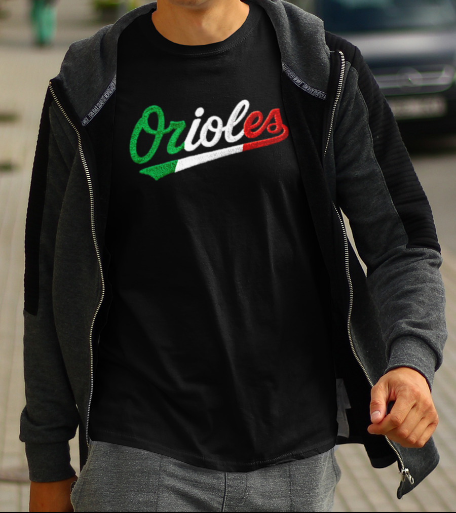 Orioles Italian Heritage Night Giveaway 2026 Flag T-Shirt