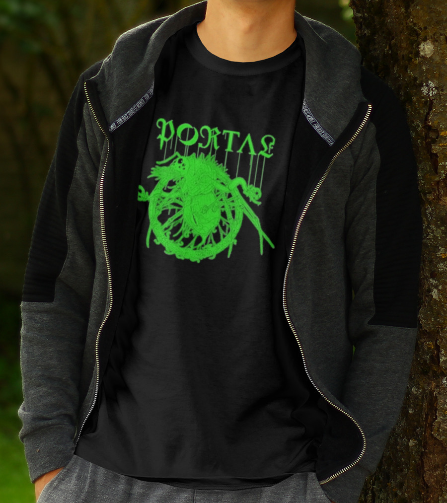 Portal Arachidonic Acid Sci Fi Creature Green Dripping T-Shirt