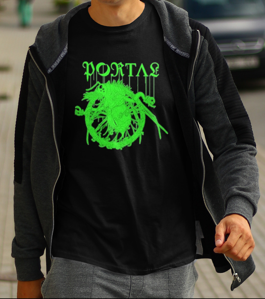 Portal Arachidonic Acid Sci Fi Creature Green Dripping T-Shirt