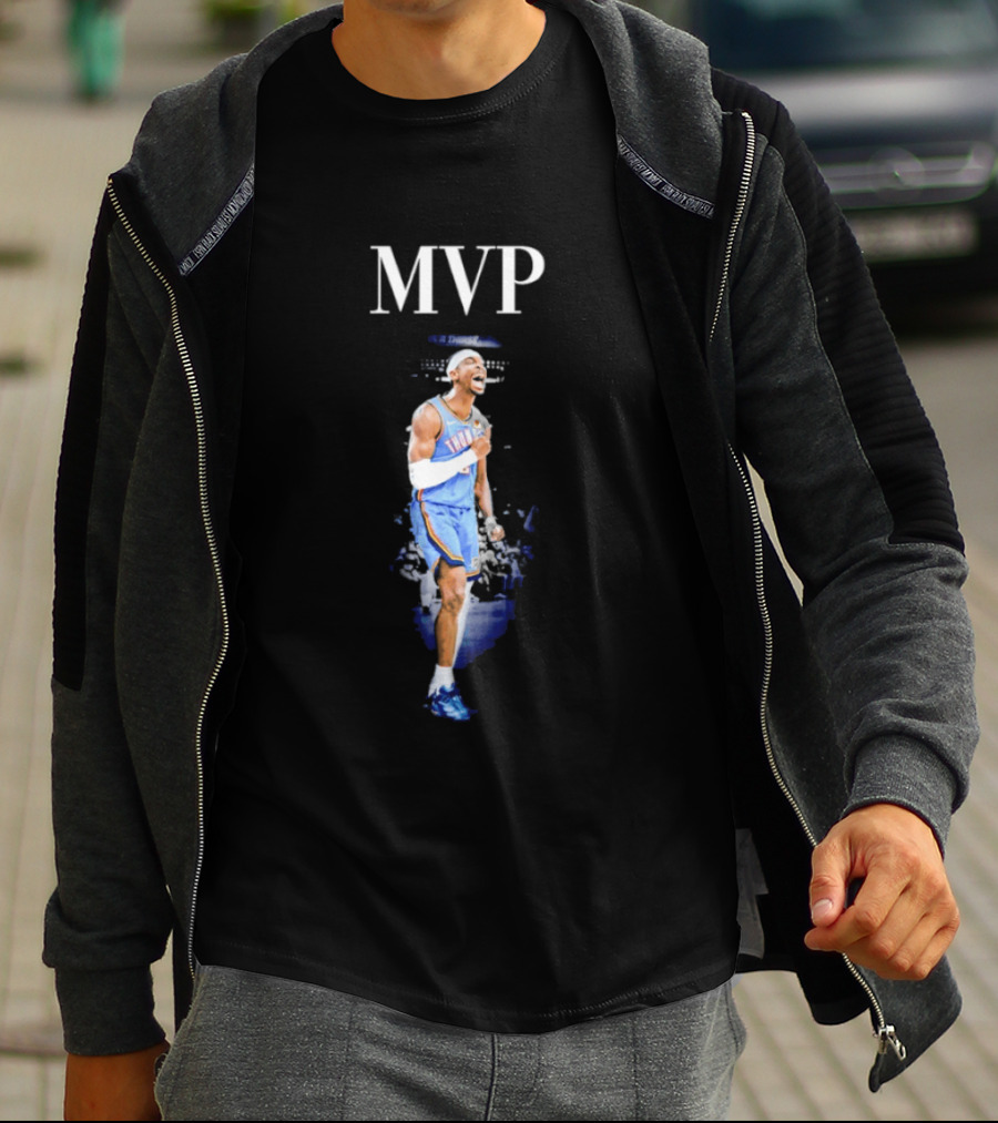 Shai Gilgeous Alexander MVP Back To Back NBA Oklahoma City Thunder T-Shirt