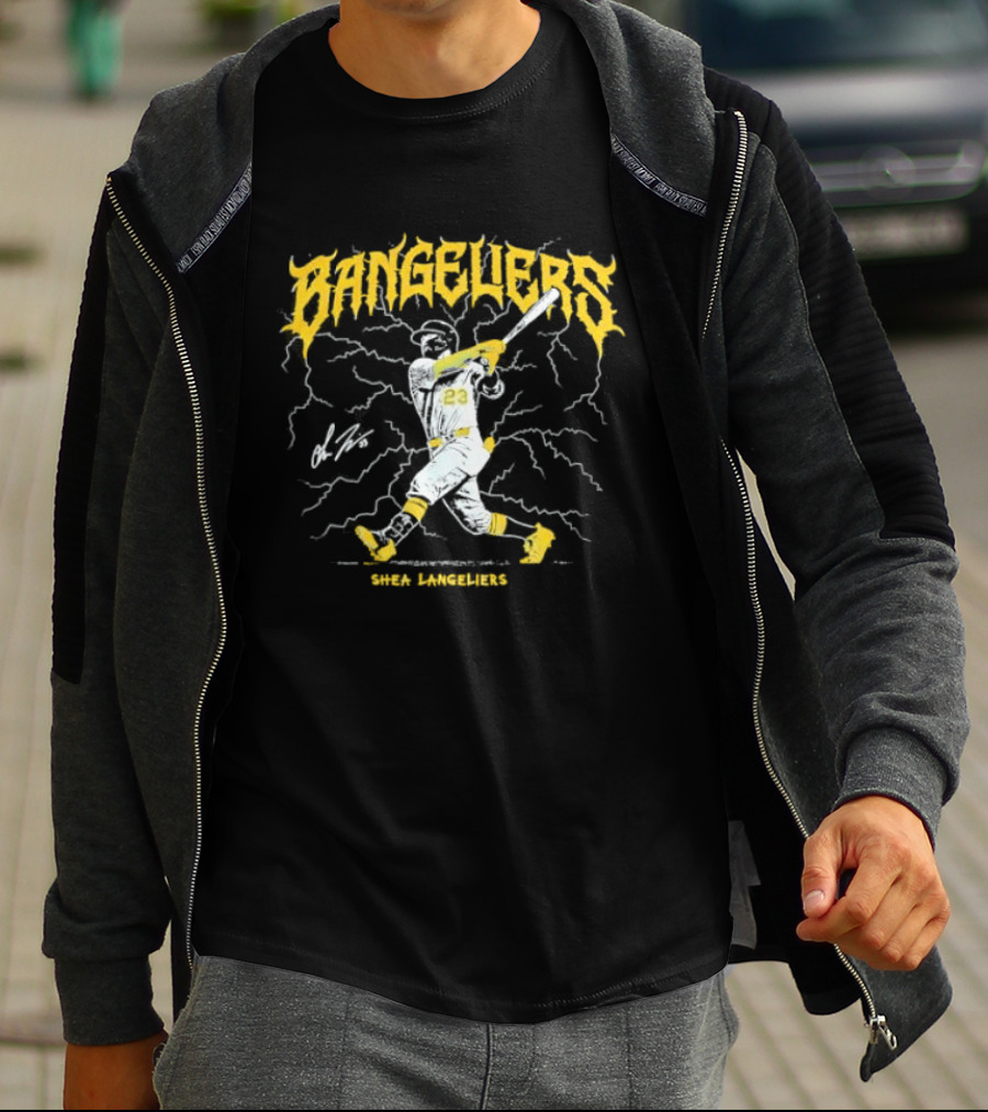 Bangeliers Shea Langeliers Oakland Athletics MLB Swing The Stick T-Shirt
