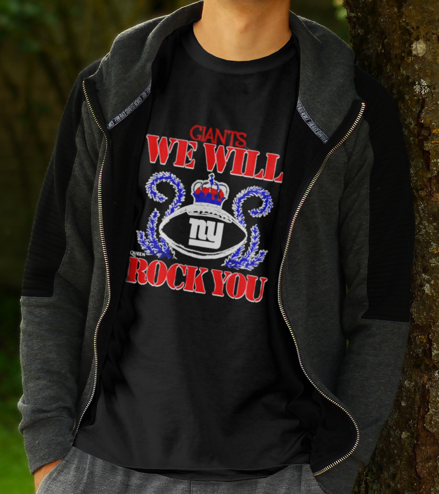Giants We Will Rock You 2026 NY Tri Blend Homage Schedule Queen T-Shirt