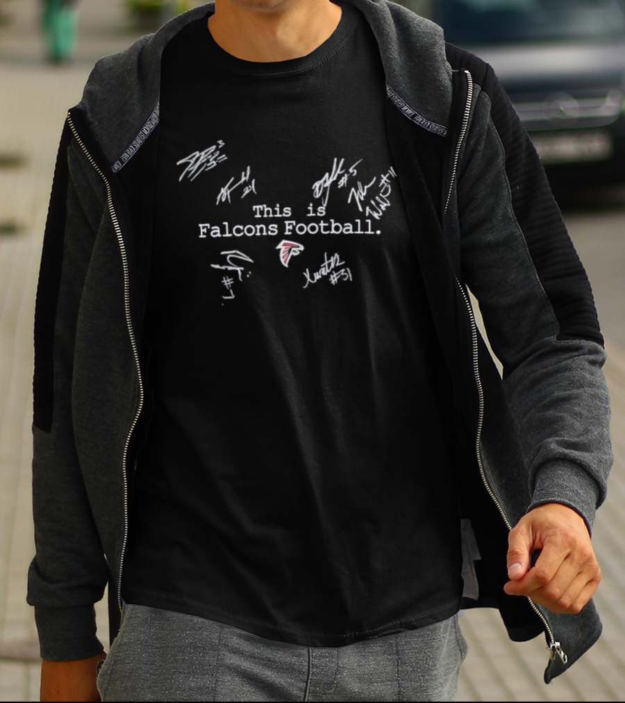 This Is Falcons Football Atlanta Players Signatures T-Shirt
