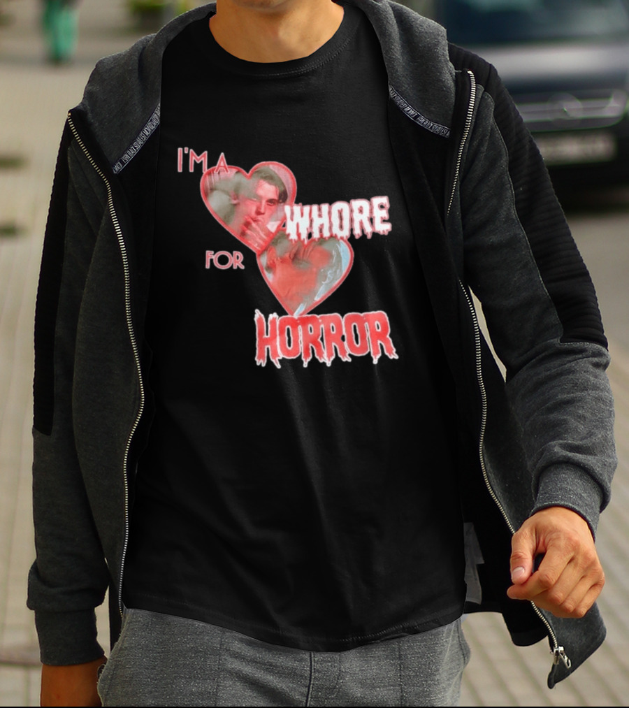 Billy Loomis I'm A Whore For Horror Bloody Heart T-Shirt