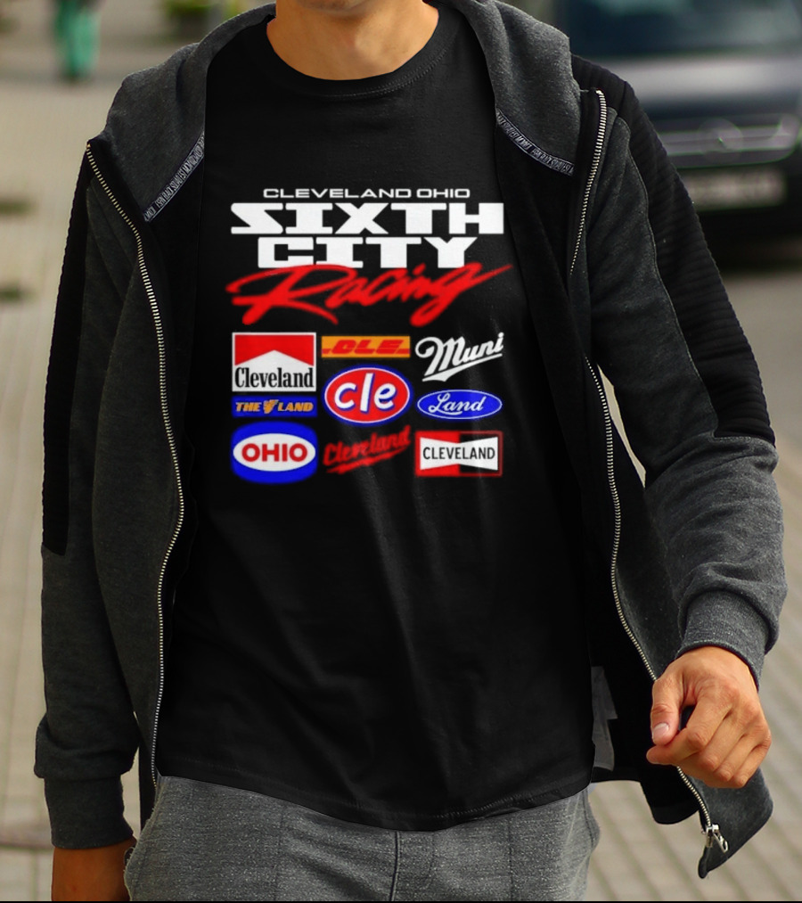 Cleveland Ohio Sixth City Racing Clevelander The Land T-Shirt