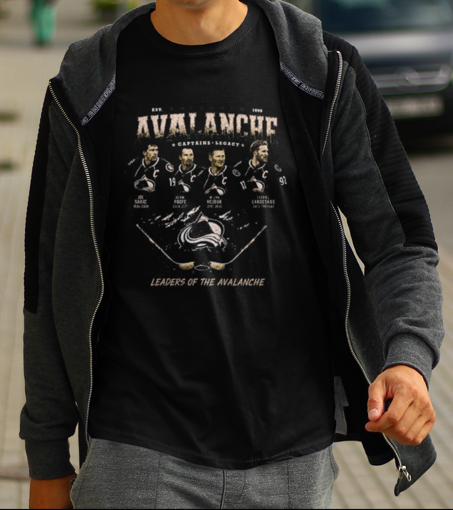 Colorado Avalanche Captains Legacy Leaders Of The Avalanche T-Shirt