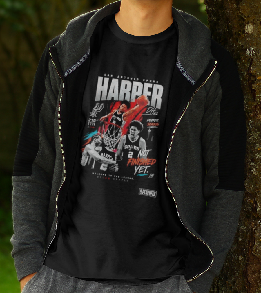 San Antonio Spurs Harper Season Dunk Finished Yet Welcome To Future Texas Basketball 2026 T-Shirt