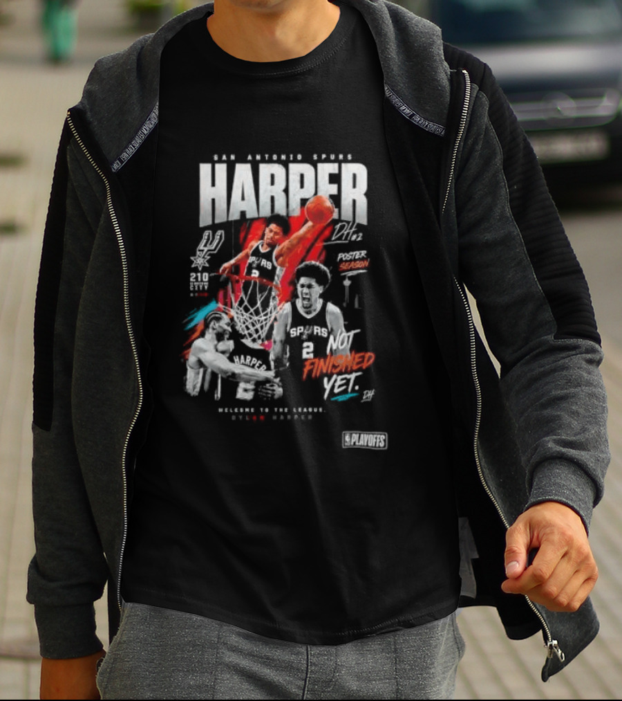 San Antonio Spurs Harper Season Dunk Finished Yet Welcome To Future Texas Basketball 2026 T-Shirt