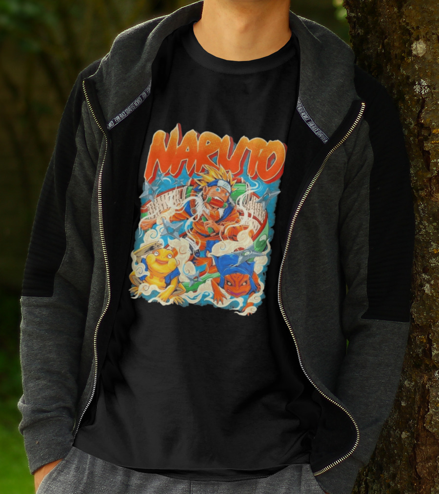 Naruto Uzumaki Toad Summoning Adventure Anime Ninja T-Shirt