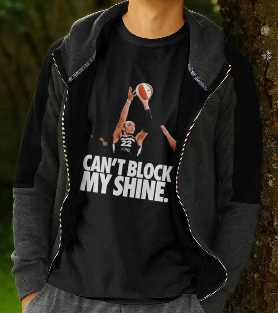 Can't Block My Shine A'ja Basketball Inspirational T-Shirt