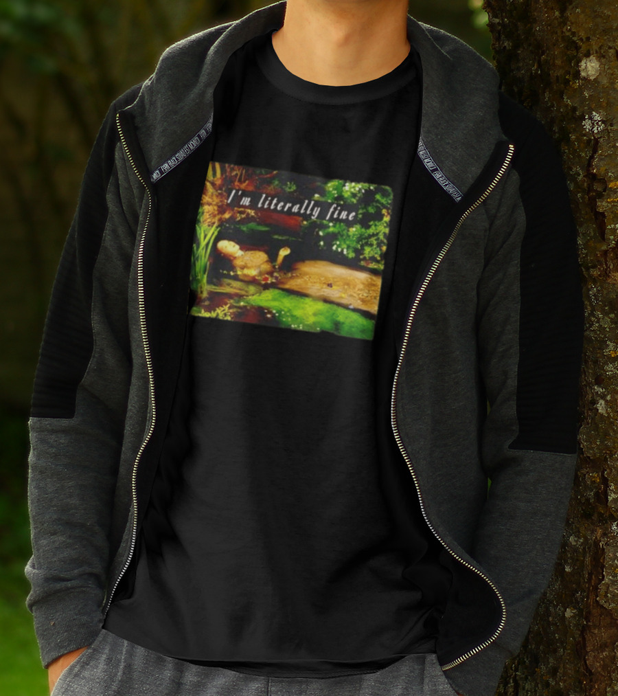 I'm Literally Fine Ophelia Hamlet Painting Sarcastic Mood T-Shirt