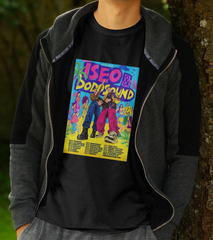 Iseo Dodosound Verano Tour 2026 Tenerife Guadalajara Zaragoza Fiesta T-Shirt