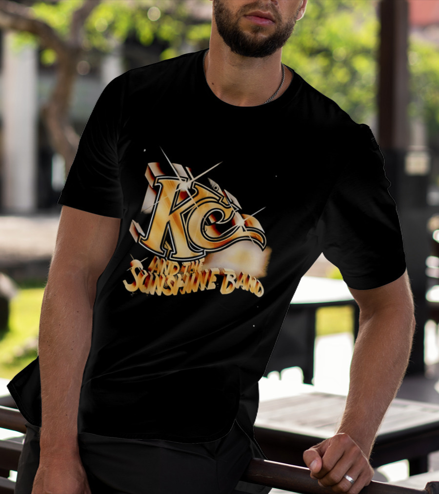 KC And The Sunshine Band Gold Logo Retro Disco T-Shirt