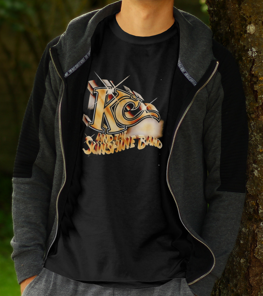 KC And The Sunshine Band Gold Logo Retro Disco T-Shirt