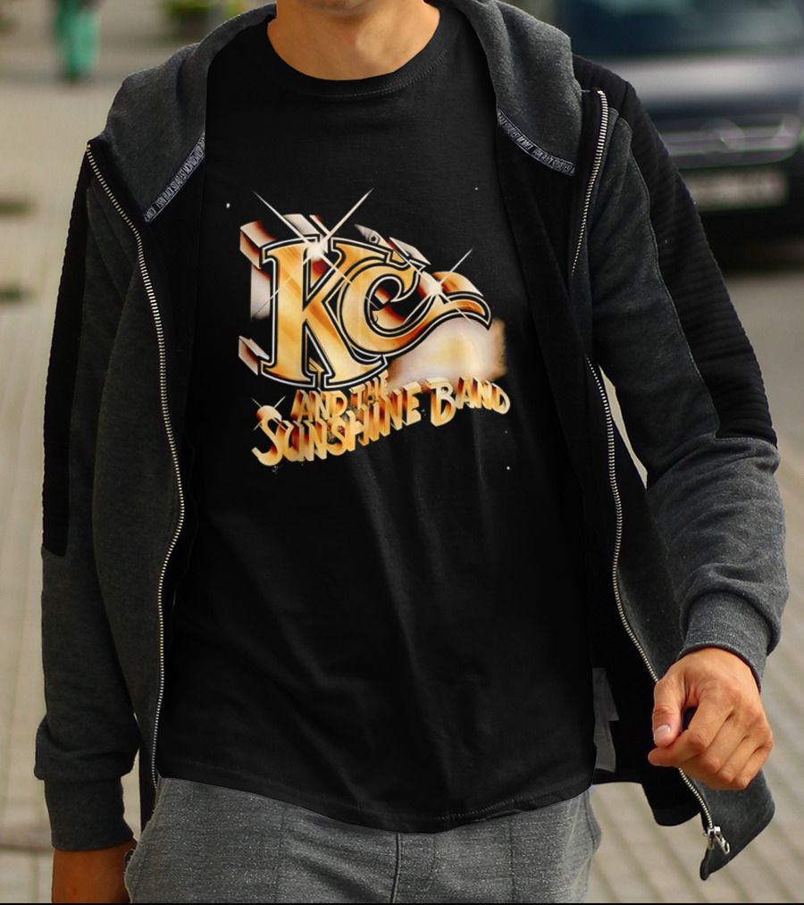 KC And The Sunshine Band Gold Logo Retro Disco T-Shirt
