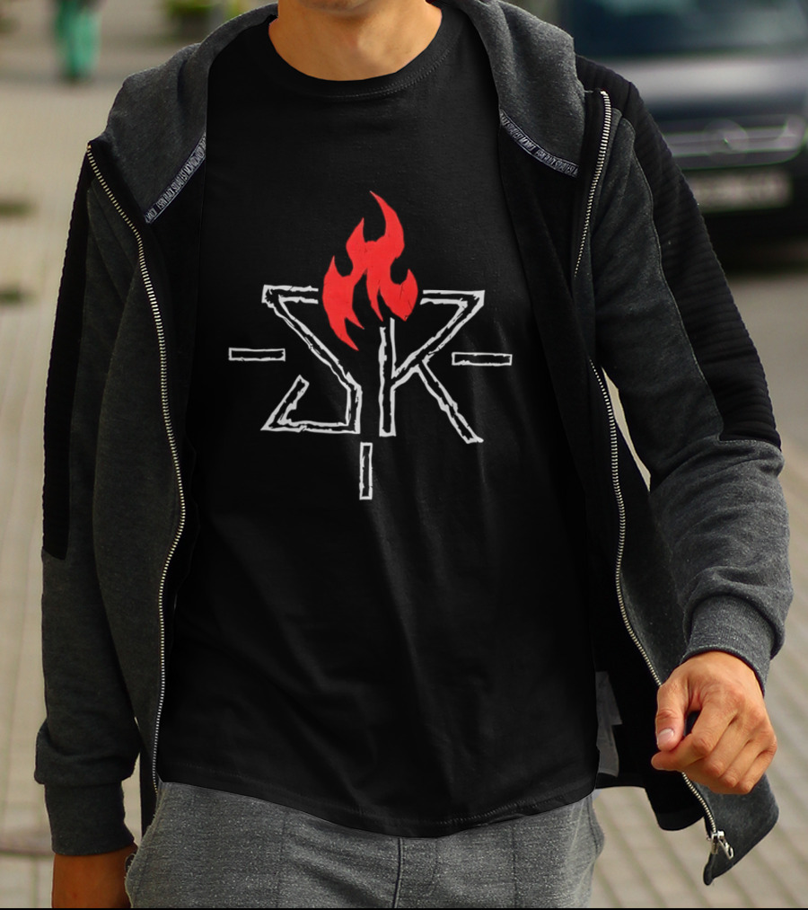 Seth Freakin Rollins SR Red Flame Wrestling T-Shirt