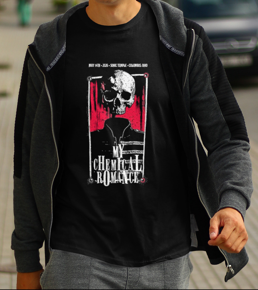 My Chemical Romance Skull May 14 2026 Columbus OH T-Shirt
