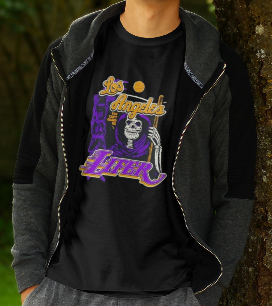 Los Angeles Lakers Lifer You Can't Guard Me Skeleton Basketball T-Shirt
