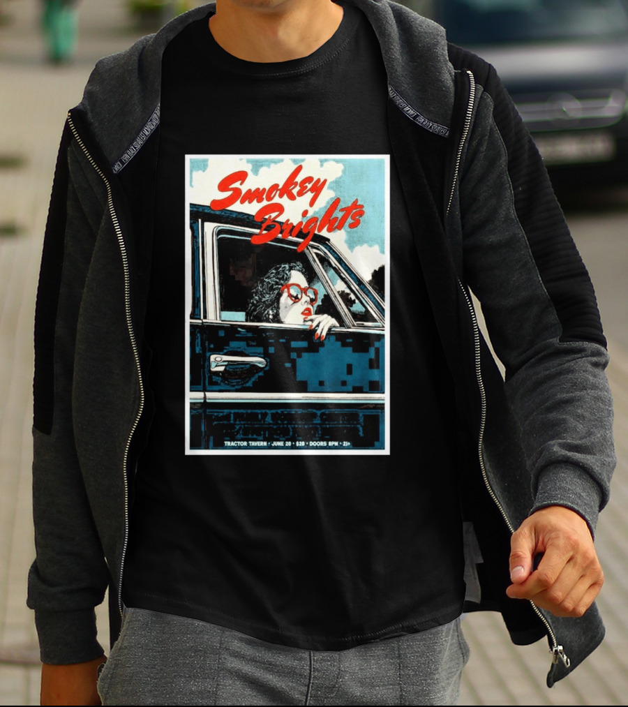 Smokey Brights Concert Tractor Tavern June 20 Seattle Event T-Shirt