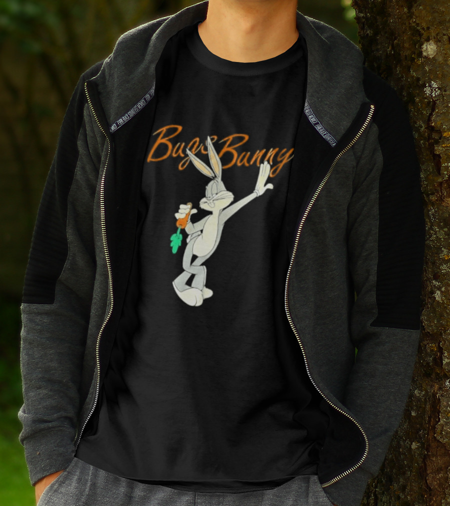 Looney Tunes Bugs Bunny Carrot Character Retro Animation T-Shirt