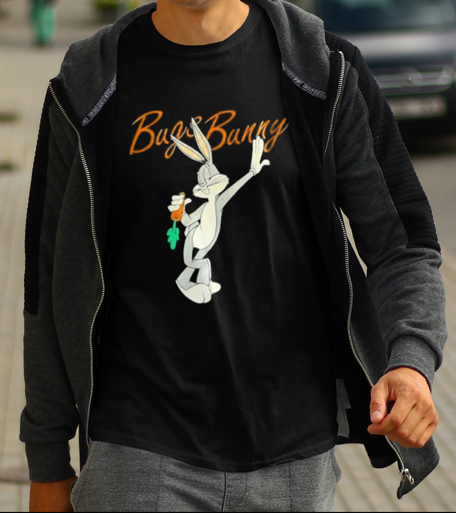 Looney Tunes Bugs Bunny Carrot Character Retro Animation T-Shirt