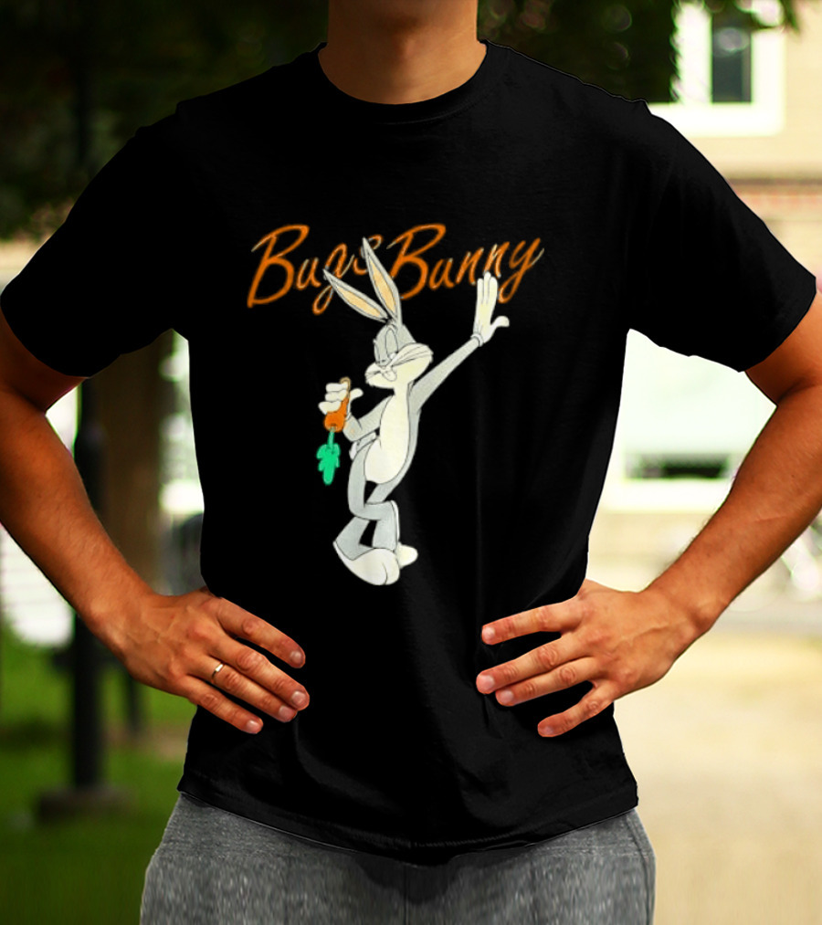 Looney Tunes Bugs Bunny Carrot Character Retro Animation T-Shirt
