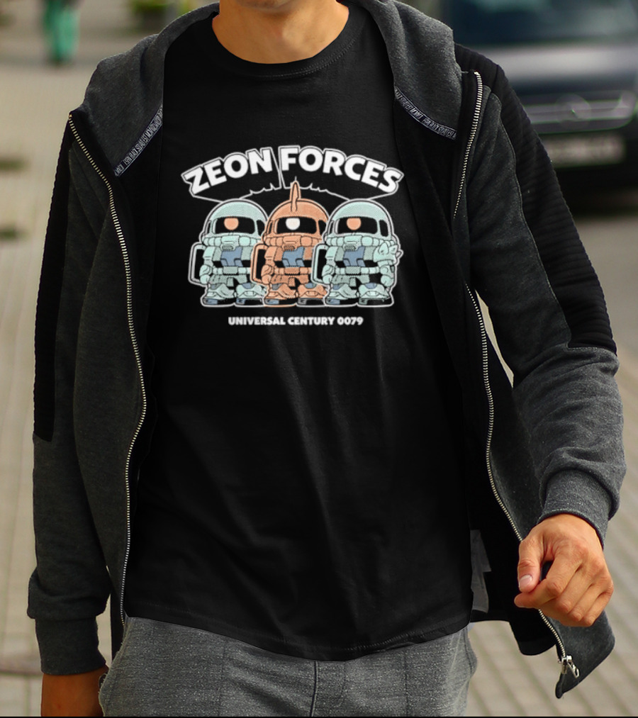 Zeon Forces Universal Century 0079 Mobile Suit Gundam Trio T-Shirt
