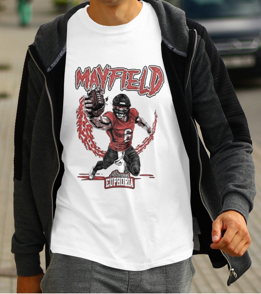Mayfield Oklahoma Fire Cannon Football T-Shirt