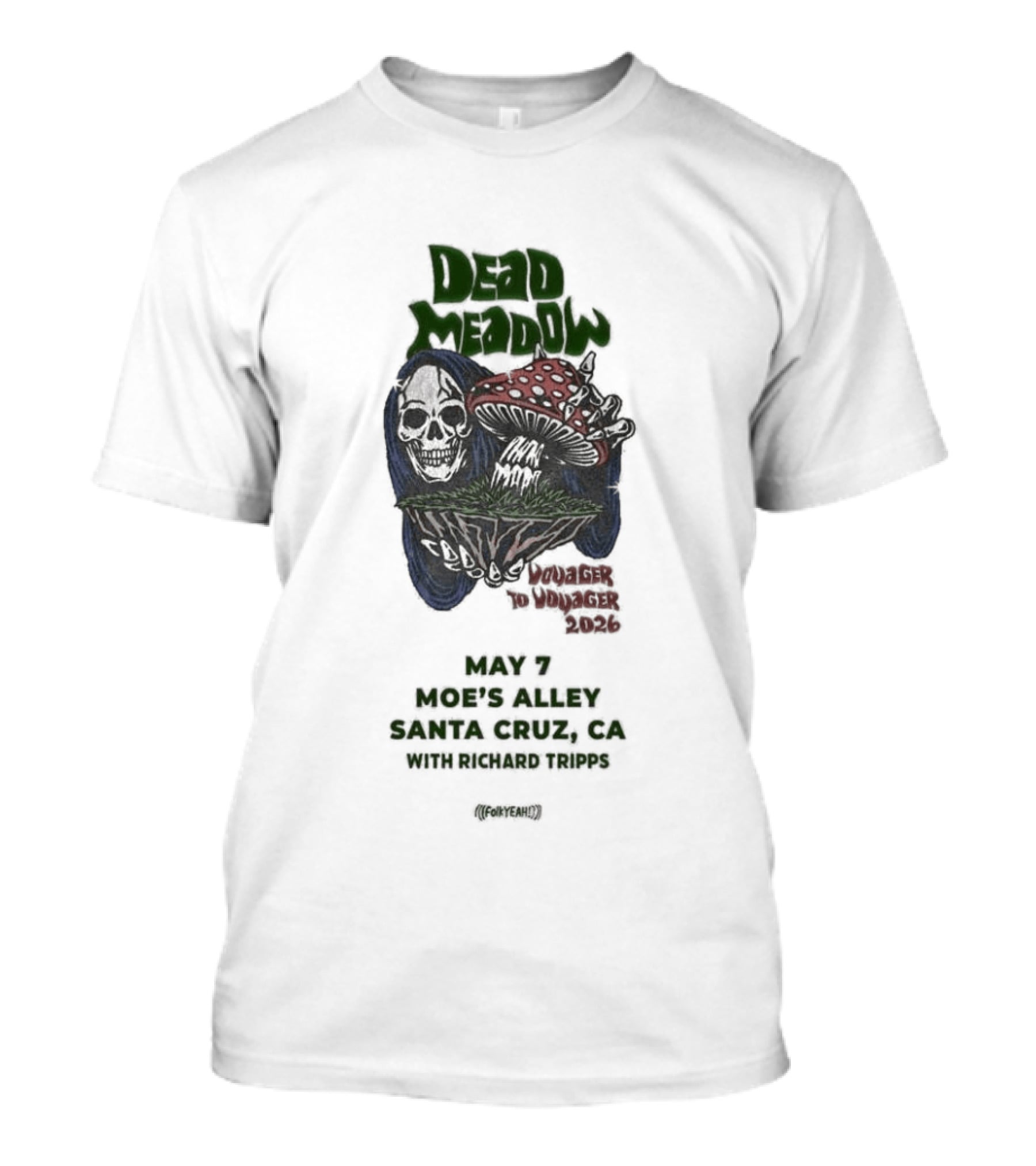 Dead Meadow May 7 2026 Live At Moe's Alley Santa Cruz CA What Tomorrow Brings Tour T-Shirt