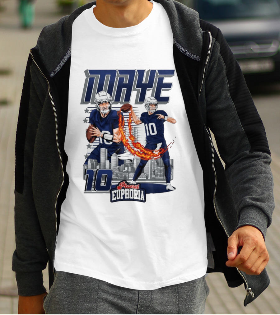 Maye 10 City's Hope Planet Euphoria Football Quarterback T-Shirt