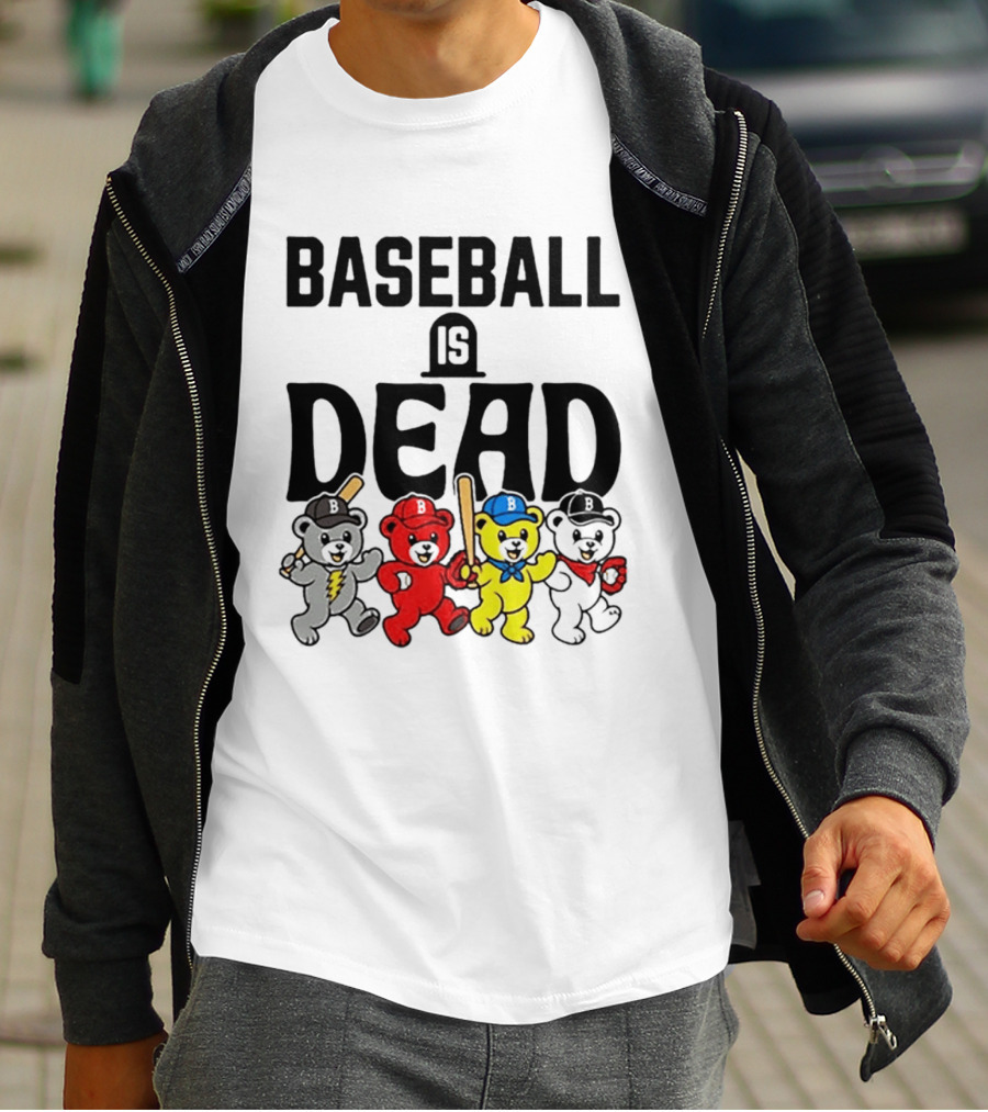 Grateful Dead Baseball Bears Is Dead Night T-Shirt