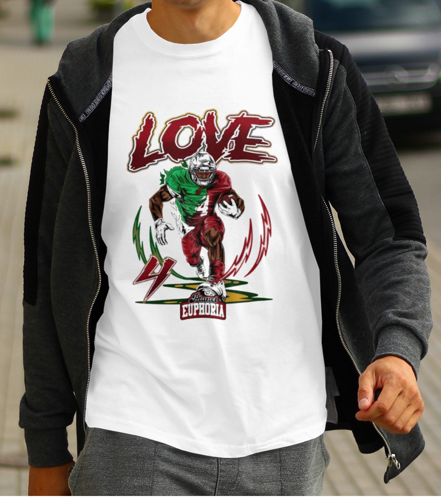 Jeremiyah Love Euphoria 4 Football T-Shirt